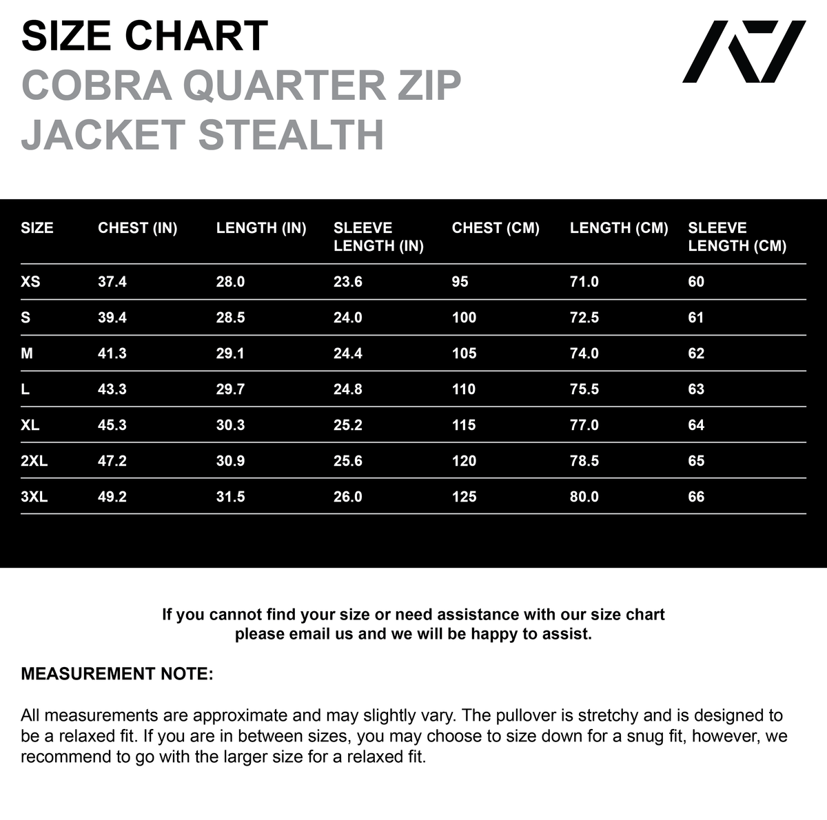 Cobra Quarter Zip Non Bar Grip Jacket - Stealth
