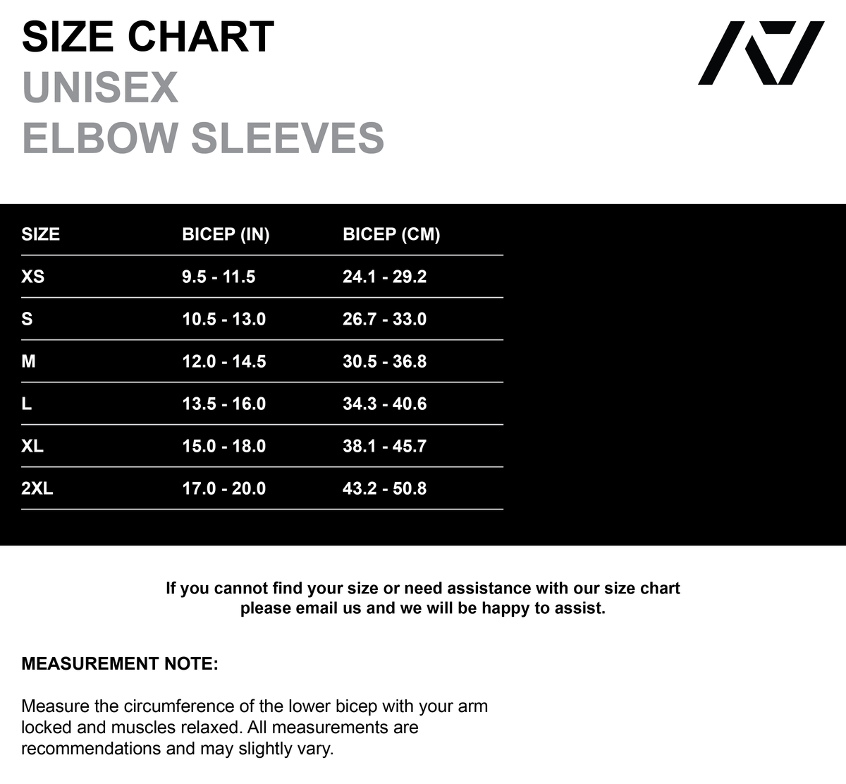 A7 7mm Elbow Sleeves - Black