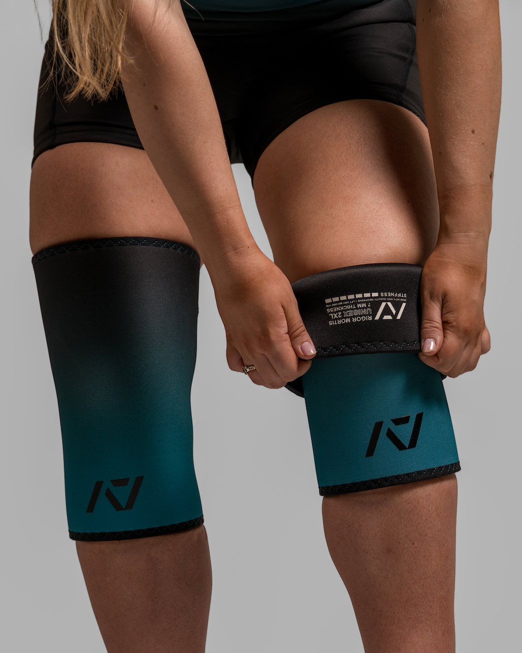 A7 IPF Approved Hourglass Knee Sleeves feature an hourglass-shaped centre taper fit to help provide knee compression while maintaining proper tightness around the calf and quad, offered in three stiffnesses (Flexi, Stiff and Rigor Mortis). Shop the full A7 Powerlifting IPF Approved Equipment collection. The IPF Approved Kit includes Powerlifting Singlet, A7 Meet Shirt, A7 Zebra Wrist Wraps and A7 Deadlift Socks. All A7 Powerlifting Equipment shipping to UK, Norway, Switzerland and Iceland.